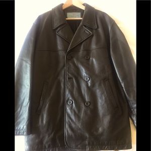 Kenneth Cole Reaction black leather jacket!